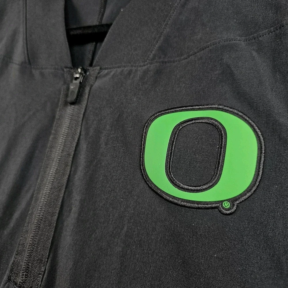 Nike Performanc Oregon Ducks Jacket Mens XXL Coach Sideline 1/4 Zip Short Sleeve